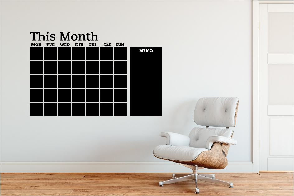 Calendar blackboard