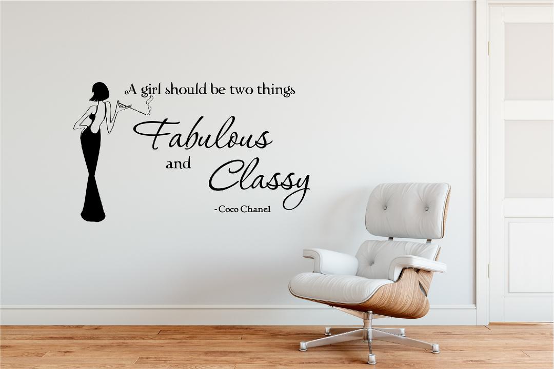 Coco Chanel - Fab & Classy - Grafix Wall Art - New Zealand Made