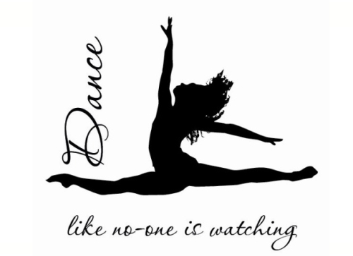 Dance like no ones watching - Grafix Wall Art