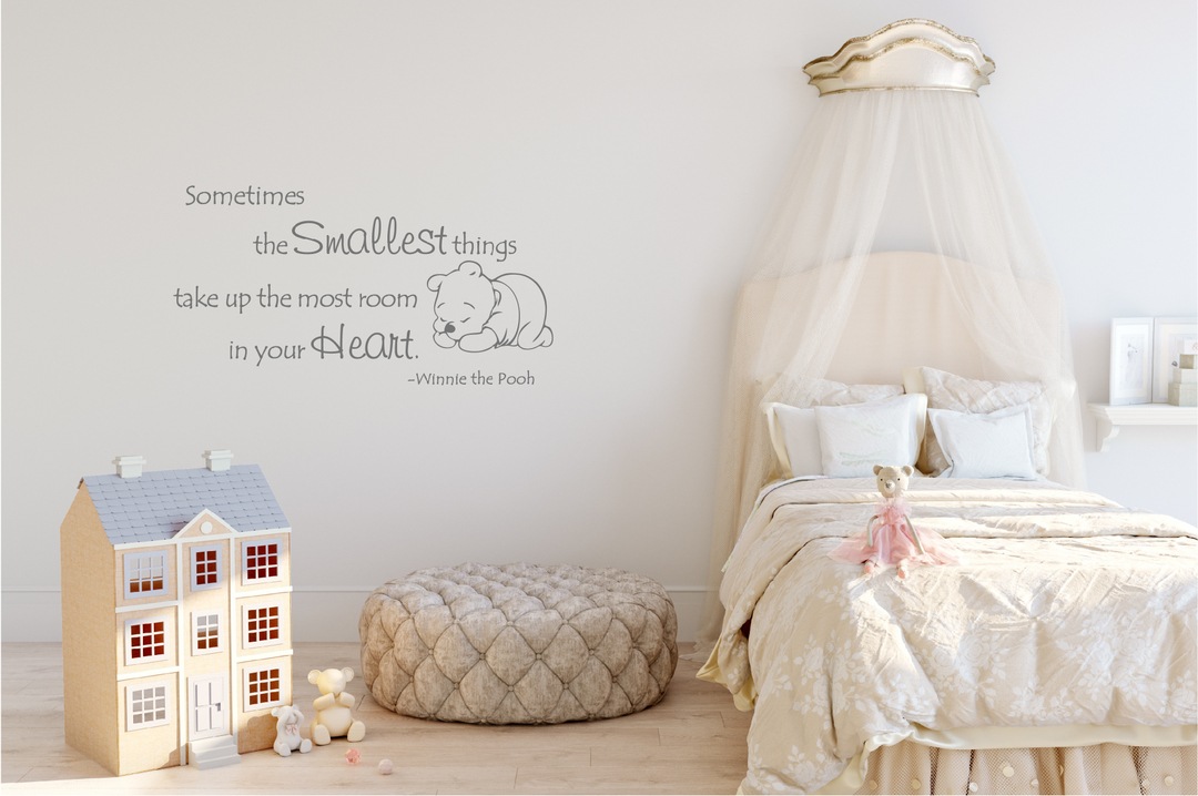 Wall Decal | Winnie the Pooh - Sometimes the smallest things - Grafix ...