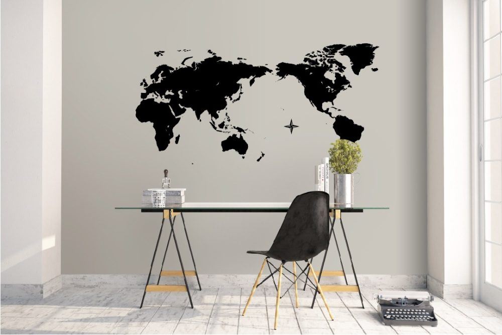 World Map decal