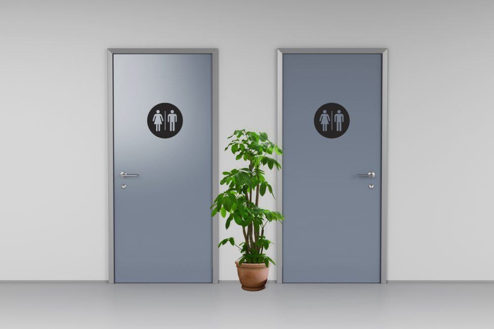 Unisex Bathroom signs