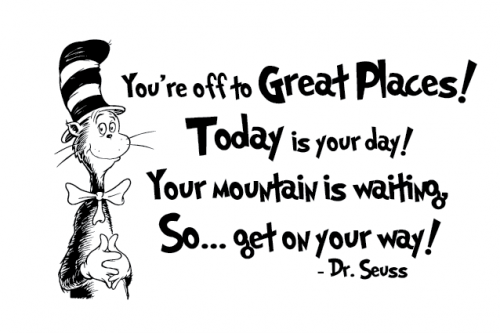 Dr Seuss - You're off to great places! - Grafix Wall Art