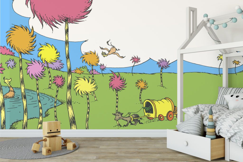 Wall Mural Dr Seuss Truffula Trees Grafix Wall Art