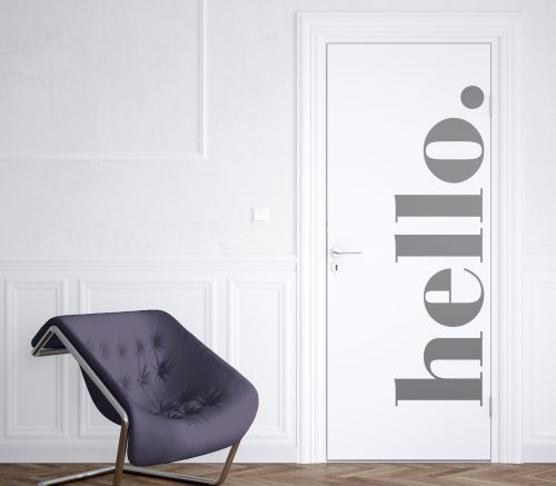 Wall Decal | Hello - Grafix Wall Art - New Zealand Made