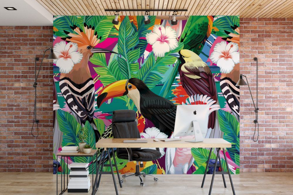 Wall Mural | Birds of Paradise - Grafix Wall Art