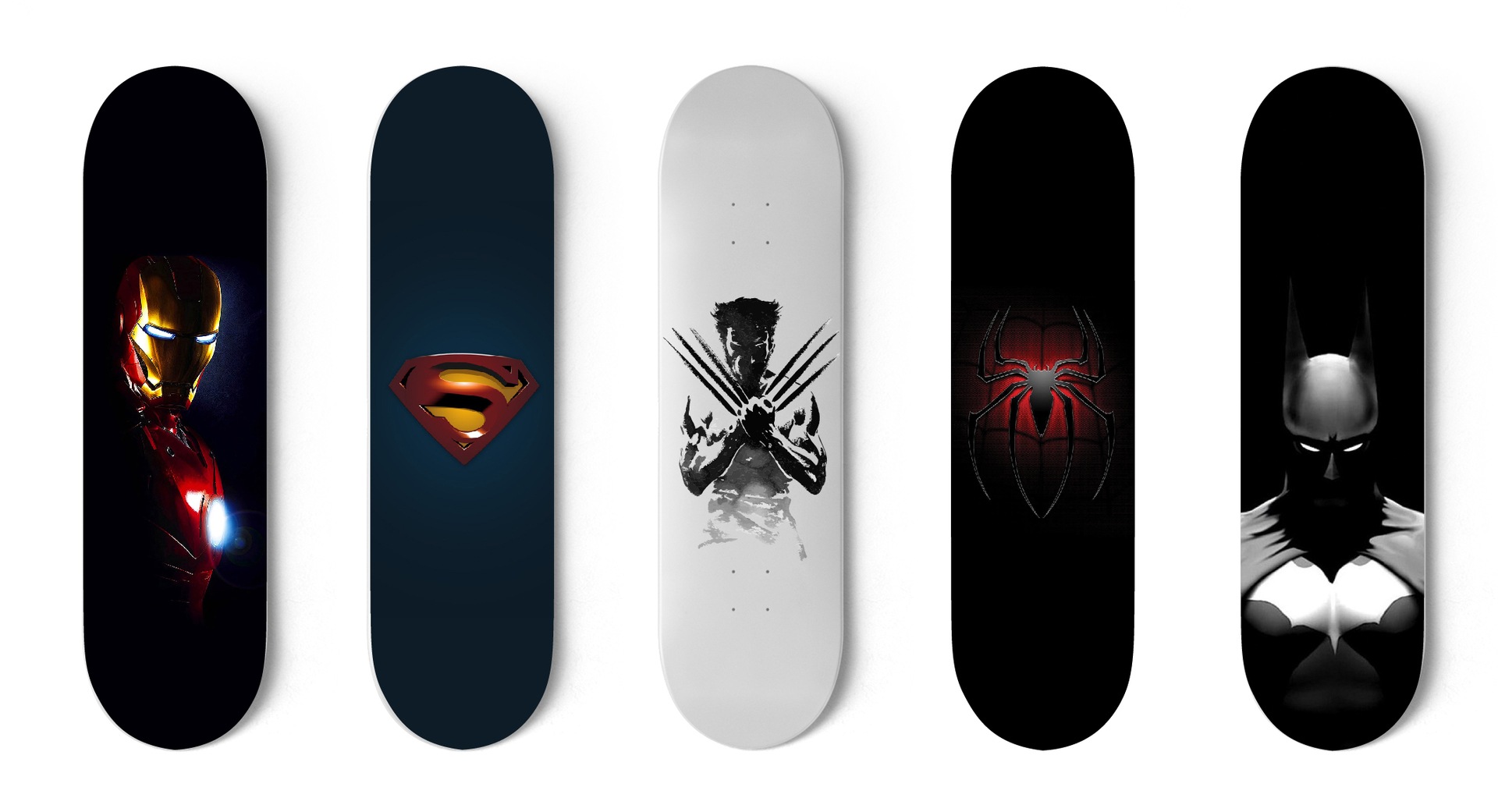 Verplicht Verbanning tot nu Marvel and DC Super Hero Skateboard Deck - Grafix Wall Art