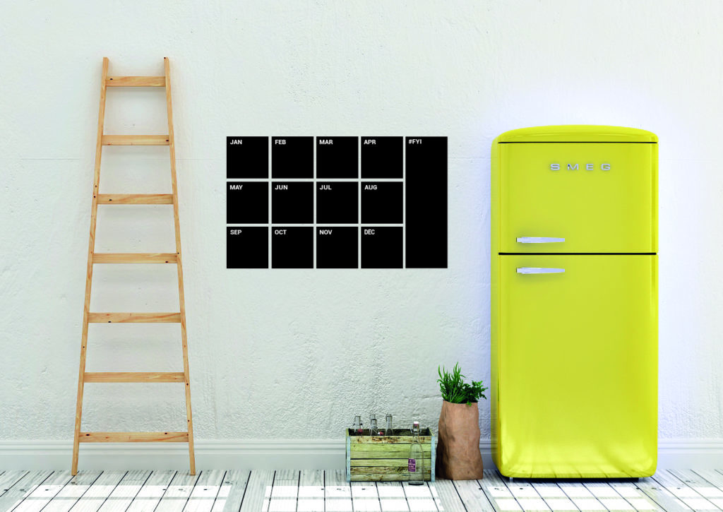 Blackboard Chalkboard Year Planner Grafix Wall Art NZ Made