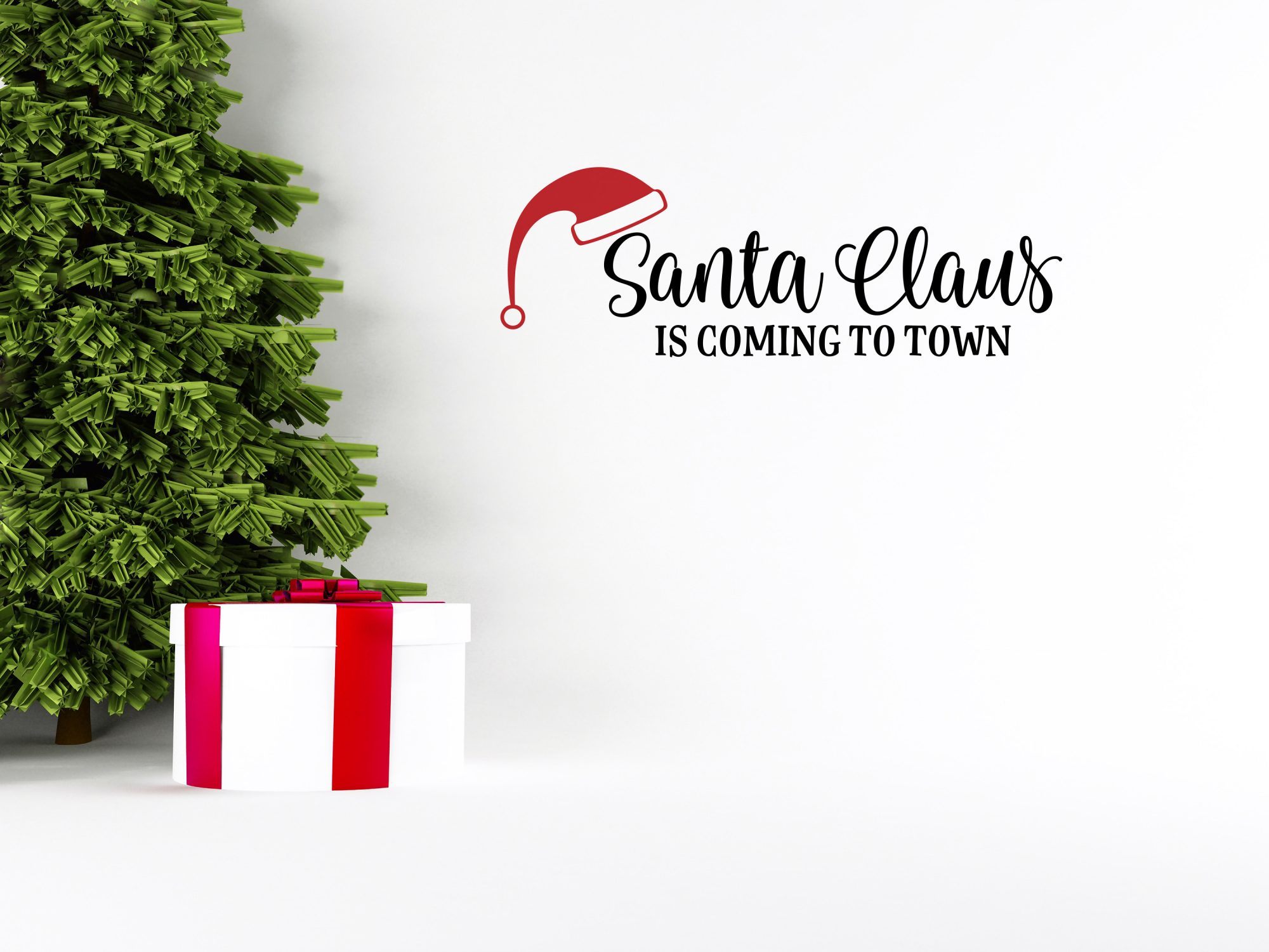 Wall Decal | Santa Claus is coming to town! - Grafix Wall Art - Made in ...