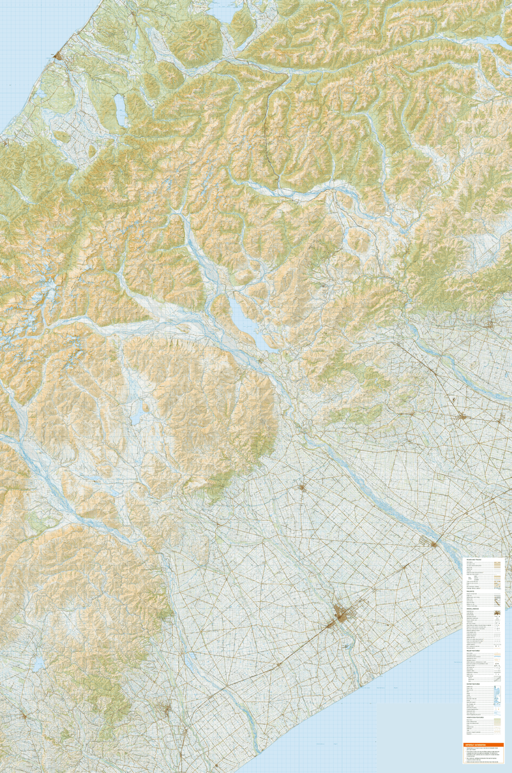 Topographic Map Southland
