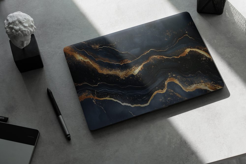 Alternative view of Laptop Skin | Marble 03